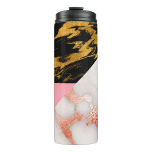 Bouteilles Isothermes Marbre de Parties scintillant en or glam