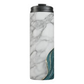 Bouteilles Isothermes Marbre d'or Turquoise personnalisé (Devant)