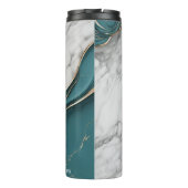 Bouteilles Isothermes Marbre d'or Turquoise personnalisé (Dos)