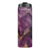 Bouteilles Isothermes Marbre d'or violet Abstrait (Devant)