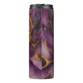 Bouteilles Isothermes Marbre d'or violet Abstrait (Dos)