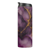 Bouteilles Isothermes Marbre d'or violet Abstrait (Tourné sur la droite)