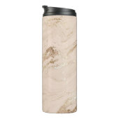 Bouteilles Isothermes Marbre doré Abstrait avec vagues de parties scinti (Tourné sur la droite)