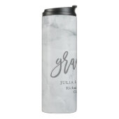 Bouteilles Isothermes marbre moderne élégant diplômé (Tourné sur la gauche)