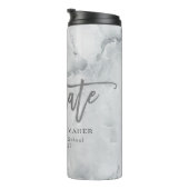 Bouteilles Isothermes marbre moderne élégant diplômé (Tourné sur la droite)