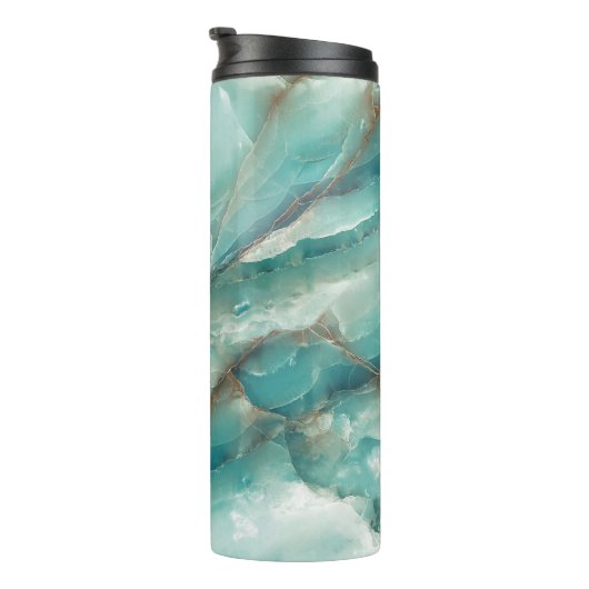 Bouteilles Isothermes Marbre Multicolore : Onyx effet verre. (Tourné sur la droite)