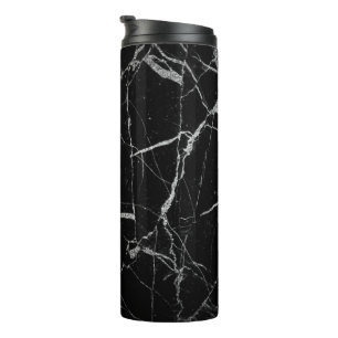 Bouteilles Isothermes Marbre noir et argent de la veine