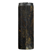 Bouteilles Isothermes Marbre noir, veines dorées, texture. (Dos)