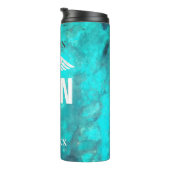 Bouteilles Isothermes Marbre personnalisé de caducée d'infirmier (Tourné sur la droite)