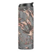 Bouteilles Isothermes Marbre rose gris or design moderne (Tourné sur la gauche)