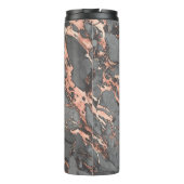 Bouteilles Isothermes Marbre rose gris or design moderne (Dos)