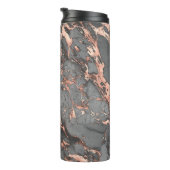 Bouteilles Isothermes Marbre rose gris or design moderne (Tourné sur la droite)