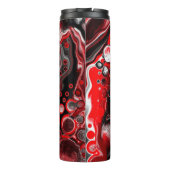 Bouteilles Isothermes Marbre rouge, noir et blanc d'art fluvial (Dos)