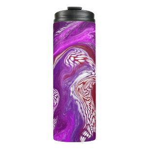 Bouteilles Isothermes Marbre rouge pourpre Fluide Art