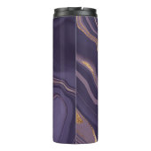 Bouteilles Isothermes marbre violet Abstrait avec or (Dos)