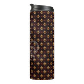 Bouteilles Isothermes Mardi Gras Tumbler, Mardi Gras Fleur de Lis (Tourné sur la droite)