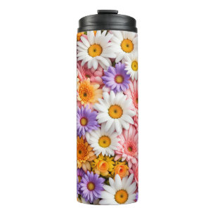 Bouteilles Isothermes Marguerite violet rose blanc -