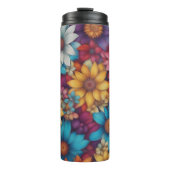 Bouteilles Isothermes Marguerites Abstraites colorées #46 - (Devant)