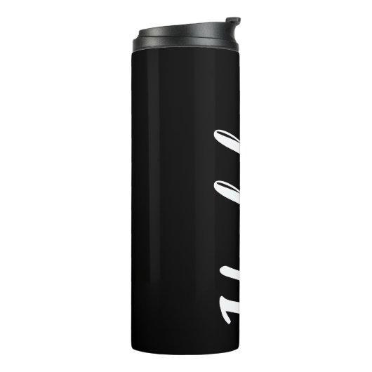 Bouteilles Isothermes Mari Hubby Simple Noir Blanc Texte Cadeau (Tourné sur la gauche)