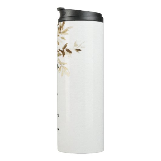 Bouteilles Isothermes Mariage Branches vertes (Tourné sur la droite)