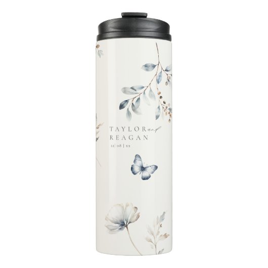 Bouteilles Isothermes Mariage d'aquarelle Fleur sauvage Delicate ID1102 (Devant)