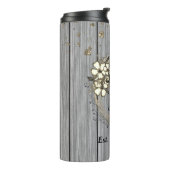 Bouteilles Isothermes Mariage de Parties scintillant florale de couronne (Tourné sur la gauche)