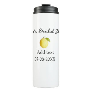 Bouteilles Isothermes Mariage lemon simple moderne minimaliste rustique