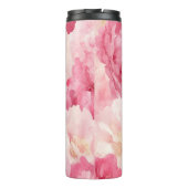 Bouteilles Isothermes Mariée à être rose pivoine florale (Dos)