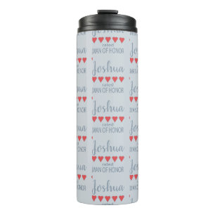 Bouteilles Isothermes Mariée & Cortège de Mariage 5 Cœur Homme d'Honneur