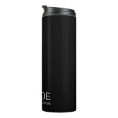 Bouteilles Isothermes Mariée noir et blanc- (Tourné sur la droite)