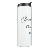 Bouteilles Isothermes Mariés add nom du couple date année simulation de  (Tourné sur la gauche)