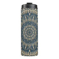 Marine bleu imprimé complet Mandala motif