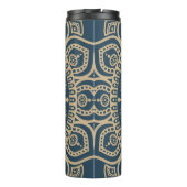 Bouteilles Isothermes Marine bleu imprimé complet Mandala motif (Dos)