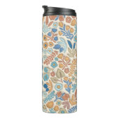 Bouteilles Isothermes Marine Blue Boho Floral 3D Effet Mama (Tourné sur la droite)