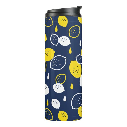 Bouteilles Isothermes Marine Blue Lemon Art - Refresh Citrus Design (Tourné sur la gauche)