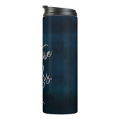 Bouteilles Isothermes Marine Luster Dark Blue Silver Monogramme Avenir M (Tourné sur la droite)