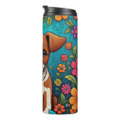 Bouteilles Isothermes Marionnette mignonne avec Fleurs d'Art folklorique (Tourné sur la droite)