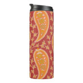 Bouteilles Isothermes Maroon Paisley : Ornement de Concombre Turc. (Tourné sur la droite)