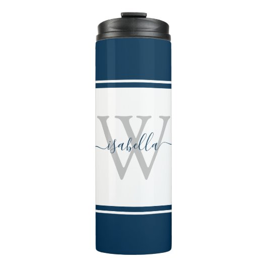 Bouteilles Isothermes Marque-page Moderne Navy (Devant)