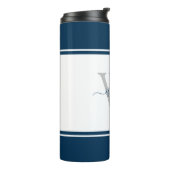 Bouteilles Isothermes Marque-page Moderne Navy (Tourné sur la gauche)