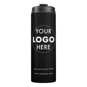 Bouteilles Isothermes Marque sur le fil : Black Custom Logo