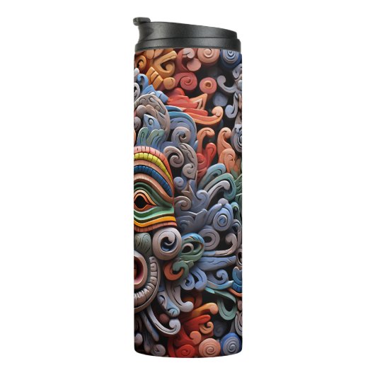 Bouteilles Isothermes Masque Tiki 3-D (Tourné sur la droite)