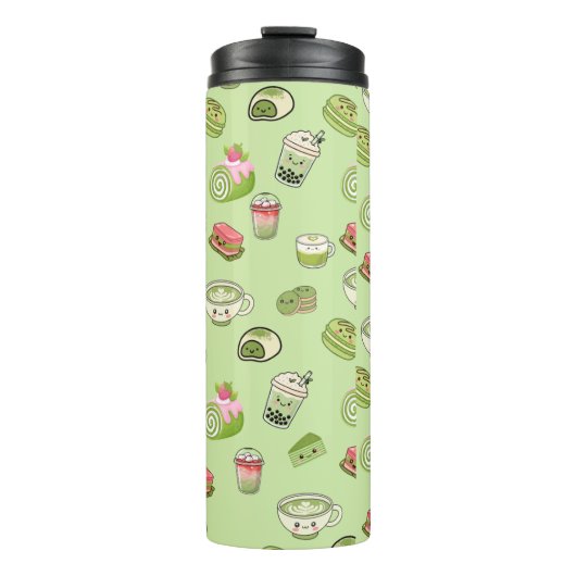 Bouteilles Isothermes Matcha mignon (Devant)