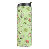 Bouteilles Isothermes Matcha mignon (Tourné sur la gauche)