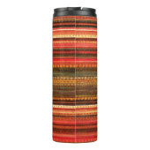 Bouteilles Isothermes Material Textile Stripes Red Orange and Green (Dos)