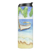 Bouteilles Isothermes Matin à Bali Aquarelle (Tourné sur la gauche)