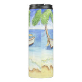 Bouteilles Isothermes Matin à Bali Aquarelle (Dos)