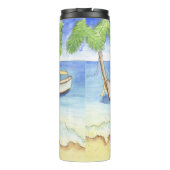 Bouteilles Isothermes Matin à Bali Aquarelle (Dos)