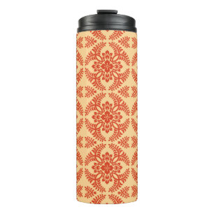 Bouteilles Isothermes Médaillon japonais Motif, Pastel Orange