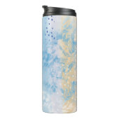Bouteilles Isothermes Média mixte Abstrait bleu turquoise jaune (Tourné sur la droite)